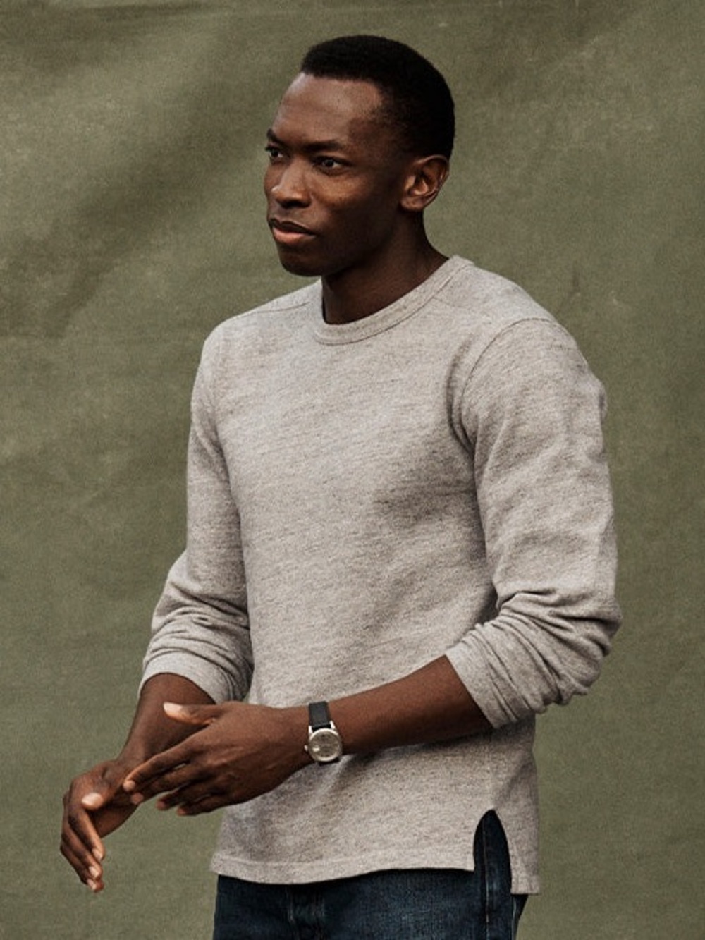 Buck Mason | Field Spec Long Sleeve Rugby Tee